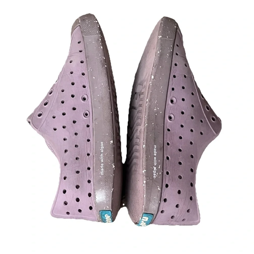 Native Shoes Mauve Slip On Sneakers J2 Kids Size 2 Lightweight Casual Shoes